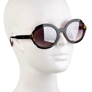 PRADA oversized gradient sunglasses